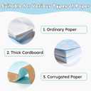 Stamp Paper Punch, 1x0.8inch Postage Puncher, Square Shaped Cutter Hole, Rectangular Crafts Punches Tools for Card Making, Scrapbooking, Journaling, DIY Arts & Crafts Supplies
