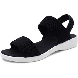 SM New York Women's Low Wedge Sandals Comfortable Arch Support Platform Open toe Casual Dressy Flat Summer Sandals with Adjustable Straps 9.5