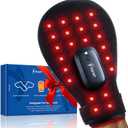 Wireless Red Light Therapy Glove for Hands  660nm & 850nm Near-Infrared | Pain Relief for Arthritis, Carpal Tunnel, Sore Muscles | 30 LEDs + Built-in Gentle Heating Wires | Breathable | Auto Shut-Off