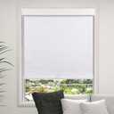 OCTO Cordless Blackout Roller Shades for Indoor Windows,Free-Stop Shade with Valance,Thermal Insulated Woven Fabric,UV Protection，Blinds for Home，Office，Easy to Install(72" H x 31" W, Linen)