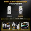 White 194 LED Bulbs License Plate/interior/Dashboard/Reading Lights | 2 SMD 3030 LED,168,175,T10, 2825 Bulbs, W5W Replacement Bulbs,10PCS