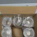 D.M DESIGNMASTER [6 PACK,12 OZ - Premium Glass Coffee Mugs with Handle. Transparent Tea Glasses for Hot/Cold Beverages, Perfect Design for Americano, Cappuccino, Tea and Beverage.