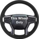 Steering Wheel Cover for Chevy Silverado 1500 2019-Present/ 2500 3500 2020-Present/Blazer 2019-Present (Gasoline Models)/ Suburban Tahoe 2021-2024, Car Steering Wheel Cover Accessories for Chevrolet