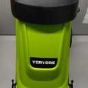 Yeryork Wood Chipper, 15-Amp 1.8" Cutting Diameter Electric Wood Chipper & Shredder with 50L Collection Bag, Efficient Mulcher for Easy Clean up Ideal for Yard Waste and Branches