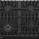 Empava 24 Inch Built-in Gas Cooktop with 4 Sealed SABAF Burners, Tempered Glass Surface, LPG/NG Convertible, Flame Out Protection, Dishwasher Safe Grates