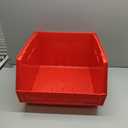 Akro-Mils 30270 AkroBins Plastic Storage Bins, Space-Saving Stackable Bins for Garage, Pantry, Craft Organization, 18" x 16" x 11", Red, 3-Pack