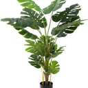 Artificial Tree-Faux Plants Indoor Outdoor- Keloteven 5FT Artificial Monstera Fake Tall Tree 16 Leaves - Artificial Plants for Home Decor, Office, Living Room and Pito Decoration, MD145 (Monstera - 5ft)