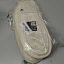 ONCAI Women's House Slippers, Cushion Memory Foam Waffle Upper Home Comfortable Warm Winter Cozy Soft Lightweight Indoor Best House Shoes Non-slip Rubber Sole US Size 10, Off White