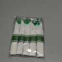 100Pack Pre Rolled Green Plastic Silverware - Wrapped Green Disposable Cutlery with Napkins, Pre Rolled Plastic Cutlery Set, Disposable Silverware with Dinner Napkins for St Patrick's Day