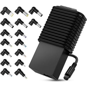90W Universal Laptop Charger AC Adapter Replacement for Dell HP Acer Asus Lenovo IBM Toshiba Samsung Gateway Sony Fujitsu Notebook Ultrabook Chromebook Power Supply Cord - 16 Tips for Mostly laptops