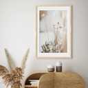 upsimples 24x36 Poster Frame, Display Pictures 20x30 with Mat or 24x36 Without Mat, Wall Hanging Picture Frame, Natural, 1 Pack