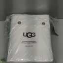 UGG Full Sheet Set 4-Piece Luxury Cooling Sheets Deep Pockets Premium Bedding with 2 Pillow Shams Hypoallergenic Machine Washable Soft Lightweight Bed Set for Bedroom, Full, White (Hedi)