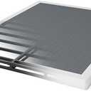 QEROMY 3 Inch Low Profile Box Spring, Sturdy Metal Frame Mattress Foundation, Easy Assembly, Quiet & Noise-Free, King Size
