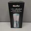 Mueller Smoothie Blender for Smoothies - Personal Blender for Shakes, Frozen Drinks, Baby Food & More, 15oz Travel Cup and Lid, Durable Stainless Steel Blades for Powerful Blending Performance (Turquoise)