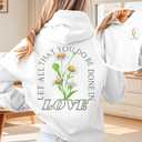 MNLYBABY Christian Hoodie Women Jesus Religious Faith Sweatshirt God Bible Verse Shirt Inspirational Pullover Tops (White, M)