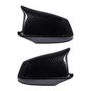 Astra Depot 2X Door Wing Rearview Side Mirror Cover Cap Compatible with 2011-2013 BMW F10 5-Series Sedan Pre-LCI (Carbon Fiber)