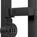 ETEKJOY Flip Latch Lock with Combination 90/180 Degree Sliding/Swinging Door Lock Latch Bolt for Gate Barn Garage Shed Window Cabinet 3-Digit Password Keyless (Black, 90 Degree)