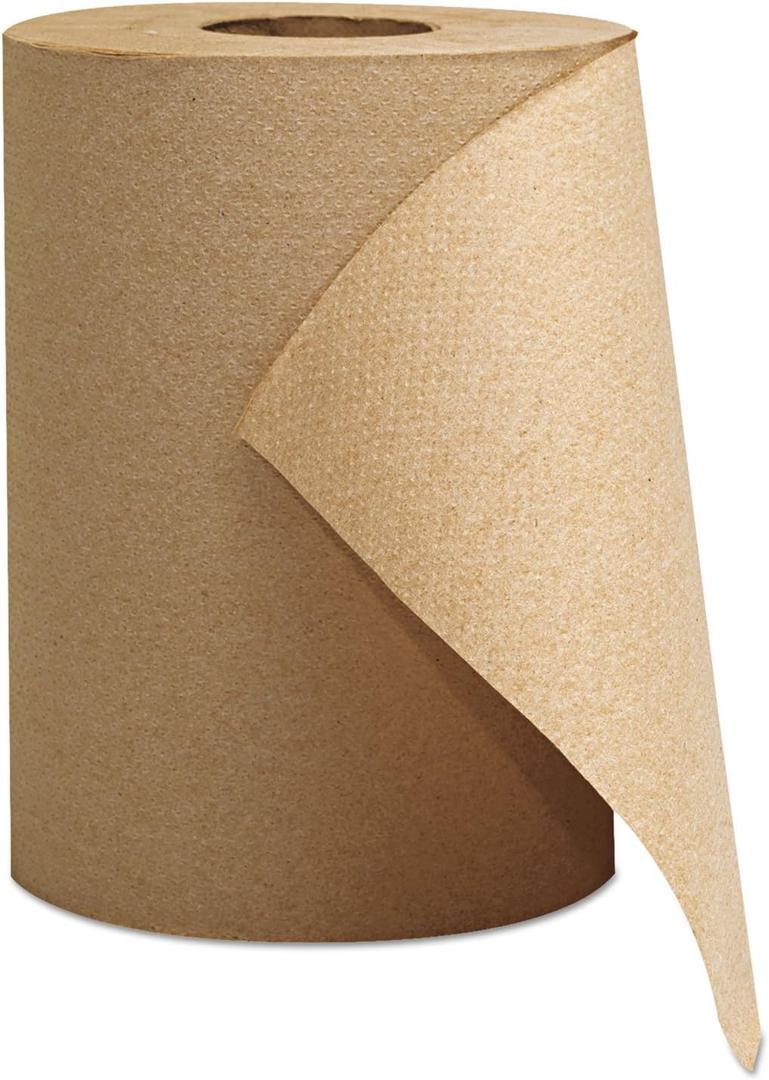 1804 Hardwound Roll Towels 1-Ply Brown 8-Inch x 300 ft 12 Rolls/Carton