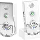 Doorbell Intercoms System for Home, 2 Way Room to Room Door Intercom Wireless with Long-Lasting Rechargeable System, Communication Devices for House Office Classroom with FCC/CE Certified