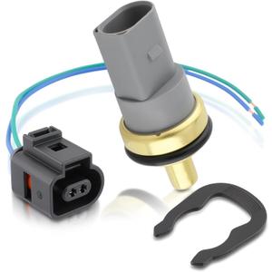 AUTOKAY 06A919501 Water Coolant Temperature Sensor Fits for Audi A4 A6 A8 S4 S6 S8 RS4 RS6 TT Allroad Quattro for VW Passat Beetle EuroVan Jetta Golf for Porsche 1996-2014 W/Connector Harness Pigtail