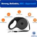 American Kennel Club Retractable Dog Leash, 16.4ft, Tangle-Free, Ergonomic Grip, One-Hand Brake, for Medium & Large Dogs up to 66 lbs