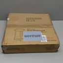 Gadroad Round End Table with Storage Shelf, 2 Tier Farmhouse Side Table Nightstand for Living Room, Bedroom, Wood Tabletop & Black Metal Frame, Brown 15.7 * 15.7 * 23.0inches