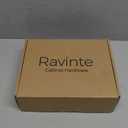 Ravinte 30 Pack 6-1/4 Inch Kitchen Square Cabinet Handles Matte Black Stainless Steel Drawer Pulls Hardware