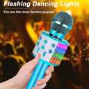 Wireless Karaoke Microphone Bluetooth: Handheld Microphone for Kids Adults Singing - White Elephant Gifts for Christmas Holiday Party