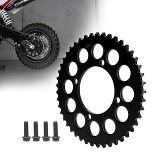 RUTU 420 Chain Sprocket Rear Sprocket 45 Tooth 76mm for Chinese 50 70 90 110 125 140cc 150 160 170 Cc Apollo RFZ CRF50 XR50 SDG IMR SSR YCF Kayo Thumpstar Coolster Pit Dirt Motor Bike Motorcycle
