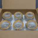 Amzcku Wide Mouth Vintage Mason Jars with Airtight Lid 32oz, Canister Quart Jars for Kitchen Storage - for Coffee, Sugar, Beans 6 Pack