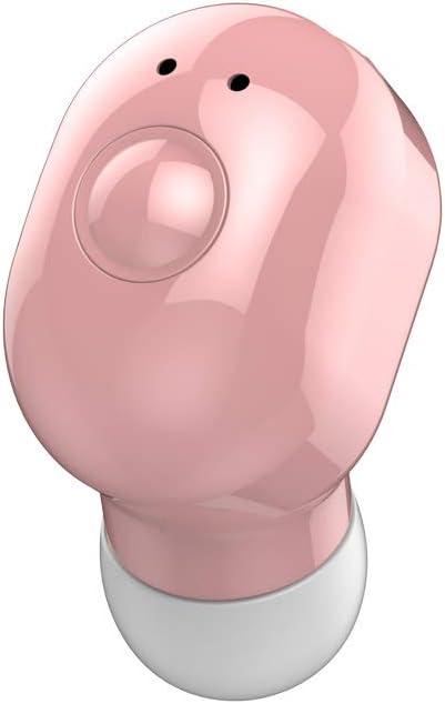 Wireless Earbud, Sport Earbud 4-5 Hours Bluetooth Headset 3D Stereo Sound Wireless Bluetooth Headphones, Built-in Microphone (Pink)