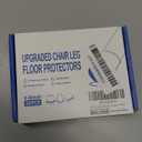 20 Pcs Black Extra Small Chair Leg Floor Protectors for Hardwood Floors, Upgraded Rubber Chair Leg Caps with Felt, Furniture Leg Feet Covers Protect Floor from Scratches Reduce Noise (Fit 0.55"-0.75")