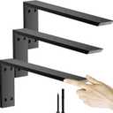 Countertop Support Bracket 18 inch 3 Pack (3/8" Thick),Premium Heavy Duty Granite Countertop Brackets 18"x8"x2.5",Shelf L Bracket Mantel Corbels for Quartz,Wood,Concrete and Laminate Countertops