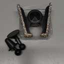 ATMOMO Gold with AB Color Plated Bling Crystal Car Phone Mount Universal Air Vent Car Phone Holder Dashboard Phone Mount Stand Holder