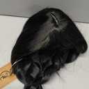 Black Braided Wig With Bangs Long Braid Wig Cosplay Halloween Costume Wigs For Women