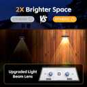 Solar Fence Lights Outdoor, Solar Wall Lights, 12 Pack | lP65 Weatherproof, 3 Lighting Modes, 500mAh Battery, for Garden, Yard, Balcony