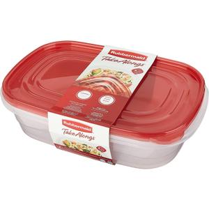 Rubbermaid 1787832 1 Gallon Rectangular Take Alongs Container 2 Piece Set