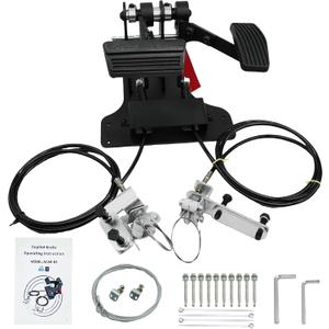 Right Hand Drive RHD Conversion Kit,Passenger Side Universal Dual Control Gas and Brake Car Pedals for Driving Instructor Student Drivers Assist ACAR-B2 ACARB2