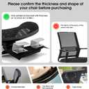 The Office Chair Headrest Attachment, Can Adjust the Height, Inclination, and Distance Between The Front and Back.Mesh Headrest is Suitable for Ergonomic Office Chairs(Black)