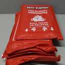 SecuCaptain Emergency Fire Blanket for Home and Kitchen - 4 Pack 40"x40" Flame Suppression Fiberglass Fire Blankets for House Camping Car Office Warehouse Survival Safety