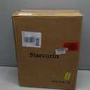 Solar Outdoor Post Light with Remote, Dusk to Dawn Solar Panels Waterproof Exterior Pole Lamp with Pier Mount Base Water Ripple Glass Auto On/Off Pathway Lighting for Garden Walkway Street