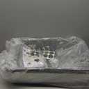 2 Pack Stainless Steel Open Cat Litter Box with High Sides, Large Cat Litter Tray for Big Cats, Metal Litter Box, Easy Cleaning, Include Scoop, 24" L x 16" W x 9.8" H(Dark Gray)