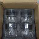 11oz Drinking Glasses Set of 4, Juice Glasses Stackable Tall Glass Mugs for Tea Iced latte Coffee Glass, Beer Glasses, Cocktail Glasses,Water glasses for bar, restaurant