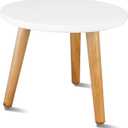 Uneedem Indoor Plant Stand, Wood Mid Century Modern Small Round Side Plant Table for Indoor Plants, 8.9" Tall Plant Holder for Flower Pots End Table