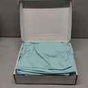 SLEEP ZONE Nanotex Super Soft Cooling Full Size Bed Sheets Set 4 Piece - Easy Care Fitted Flat Sheet & Pillowcase Sets - Wrinkle Free, Fade Resistant, Deep Pocket 16" (Flint Blue, Full)