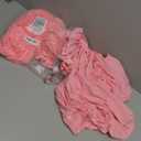 ManMengJi Table Cover and Table Skirt One-Piece for Folding Tables, 6FT Spandex Fitted Tablecloth with Ruffles Skirt for Weddings, Banquets, Parties, Vendors (Pink 1Pack) (11.4" x 9.1" (Rectangular), 1 Pack)