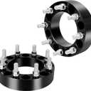 YIZBAP 8x6.5 to 8x170 Wheel Adapters for F250 F350 Wheels on Silverado Vehicle, 1.5 inch 8x165.1mm to 8x170mm Wheel Adapter 126.15mm Hub Bore with M14x1.5 Studs