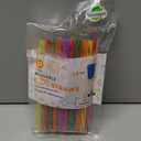 Plastic Reusable Kids Straws Plus Cleaning Brush, 6 Inch: 24 Straws