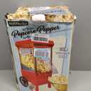 Nostalgia Vintage Hot-Air Popcorn Maker Machine - Makes Up to 12 Cups - Oil-Free - Healthier Popcorn - Classic Stand-Up Cart With Wheels - Includes Kernel Measuring Cup - Red