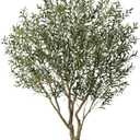 Olive Tree Artificial Indoor 8ft - UV Resistant Large Fake Plants - Realistic Faux Olive Tree in Pot - Tall Artificial Plants Outdoor for Home, Patio, Living Room, Office Decor,VN138 (Green)